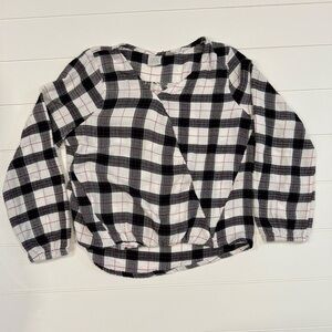 Long Sleeve Crossover Top Girls 14/16